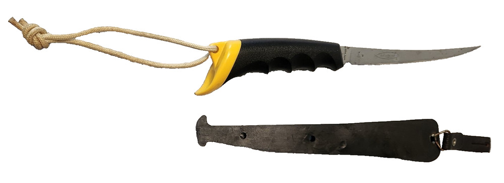 Kershaw #1234 Fish Cleaning Fillet Knife w/ Floating Sheath by Kai Japan 12"